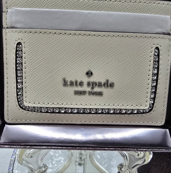 Kate Spade New York Madison Small Cardholder with Rhinestones in Gift Box - Picture 2 of 14